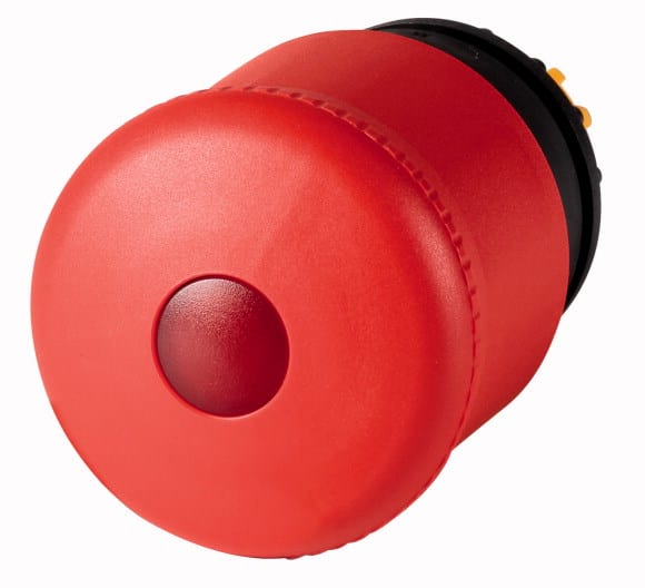 Eaton Industries France SAS - Bouton d'arrêt d'urgence, 38 mm, à LED, déverrouillage par traction