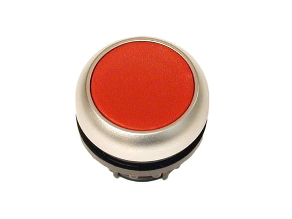 Eaton Industries France SAS - Bouton-poussoir, plat, rouge, à rappel, diamètre 22.5
