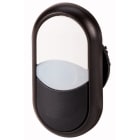 Eaton Industries France SAS - Bouton-poussoir double avec élement DEL, blanc/blanc/noir