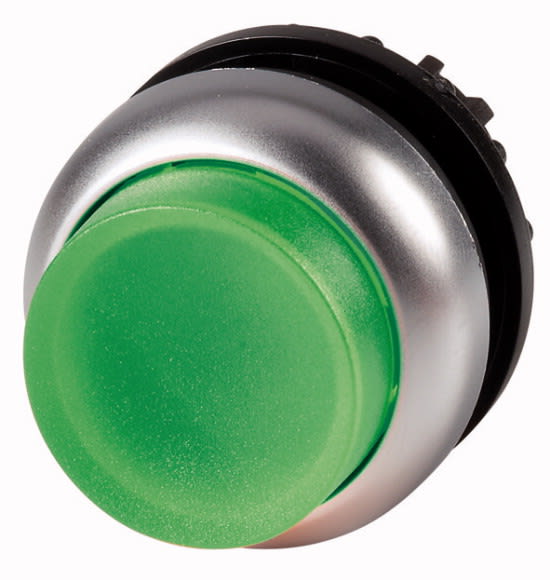 Eaton Industries France SAS - Bouton-poussoir lumineux, saillant, vert, à accrochage