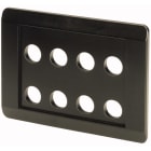 Eaton Industries France SAS - Plastron d'encastrement, noir, 8 emplacements de montage
