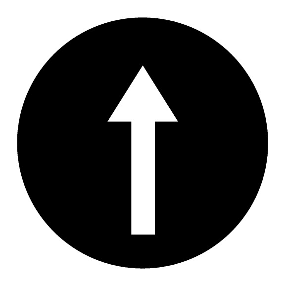 Eaton Industries France SAS - Étiquette, bouton ' coup de poing ' noir, symbole flèche