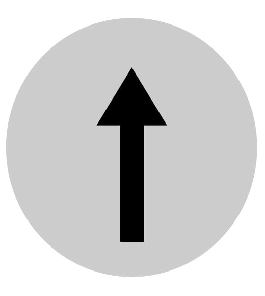 Eaton Industries France SAS - Verrine pour boutons-poussoirs, saillante blanche, symbole flèche