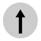 Eaton Industries France SAS - Verrine pour boutons-poussoirs, plate blanche, symbole flèche