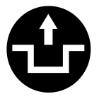 Eaton Industries France SAS - Étiquette, plate noire, déverrouiller le symbole