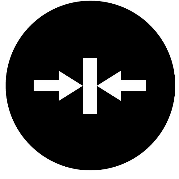 Eaton Industries France SAS - Étiquette, bouton ' coup de poing ' noir, symbole serrage