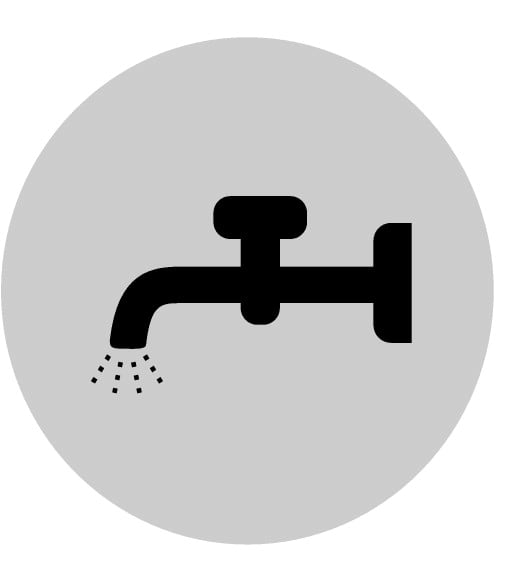 Eaton Industries France SAS - Verrine pour boutons-poussoirs, saillante blanche, symbole d'ecoulement liquide