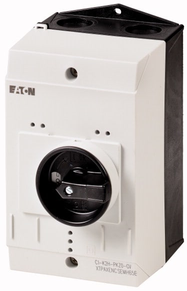 Eaton Industries France SAS - Coffret isolant, HxLxP=181x100x100mm, pour PKZ0, +poignée rotative, rouge/jaune