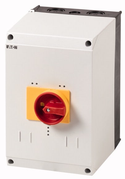 Eaton Industries France SAS - Coffret isolant pour PKZ4, +poignée rotative, rouge/jaune