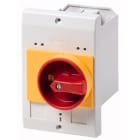 Eaton Industries France SAS - Coffret isolant, montage encastré, poignée rotative rouge jaune, IP55