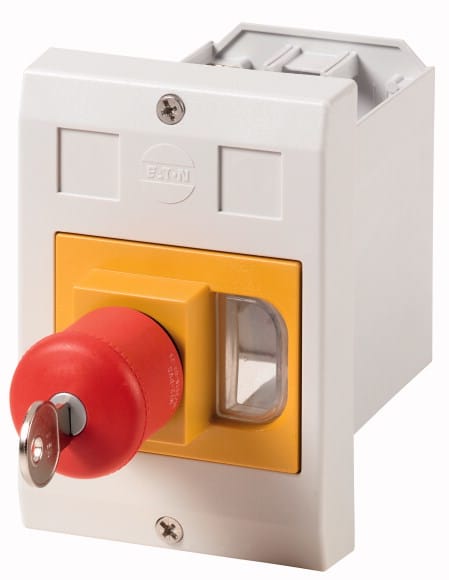 Eaton Industries France SAS - Coffret isolant, encastré, +bouton d'arrêt d'urgence par clé, pour PKZ01