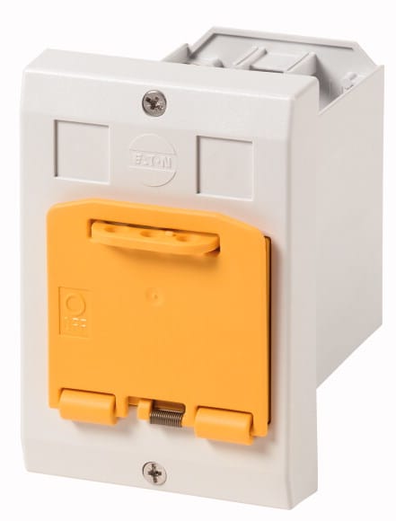 Eaton Industries France SAS - Coffret isolant, montage encastré, pour PKZ01, +dispositif de cadenassage jaune