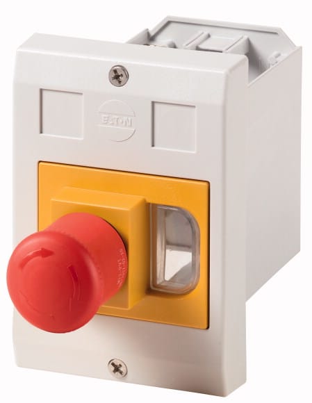Eaton Industries France SAS - Coffret isolant, encastré, +bouton coup-de-poing d'arrêt d'urgence, pour PKZ01