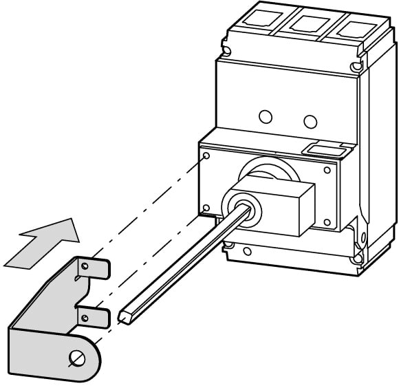 Eaton Industries France SAS - Support d'axe, pour XHB-DA
