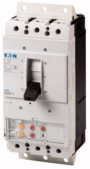 Eaton Industries France SAS - Disjoncteur NZM3, 3P, 630 A, 70 kA, IEC, sur socle, magnétothermique