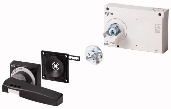 Eaton Industries France SAS - Poignée rotative à comm. rompue sur porte, noire, verr., taille 4