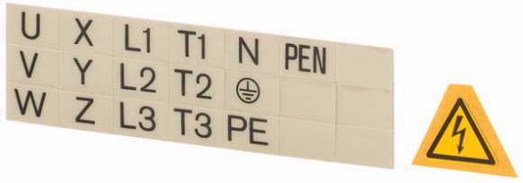 Eaton Industries France SAS - Symbole "éclair" +repérage des bornes, pour Inter général