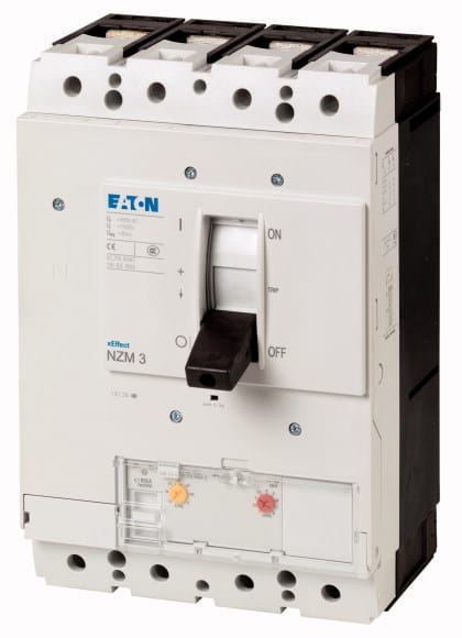 Eaton Industries France SAS - Disjoncteur NZM3, 4P, 400 A, 50 kA, IEC, borne à boulon, électronique