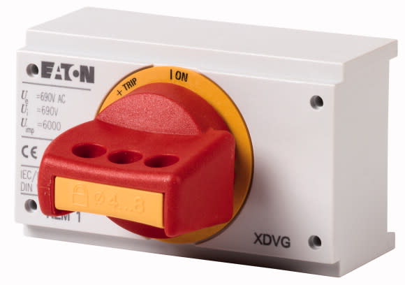 Eaton Industries France SAS - Poignée rotative, inverseur, manette, rouge, verrouillable, taille 1