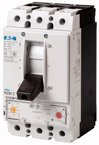 Eaton Industries France SAS - Disjoncteur de puissance NZM2, 150kA, 3P, 125A, IEC