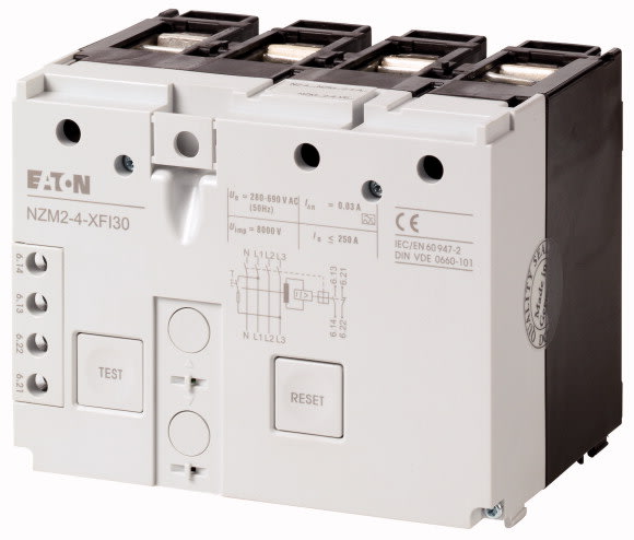 Eaton Industries France SAS - Déclencheur différentiel, 30mA, 4p