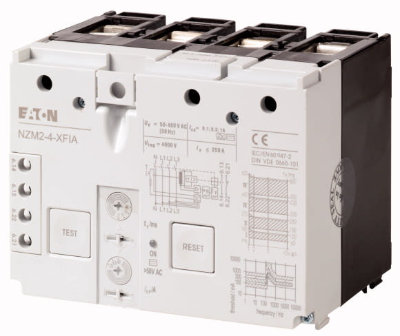 Eaton Industries France SAS - Déclencheur différentiel, 0.3-1A sensible à tous les courants, 4p
