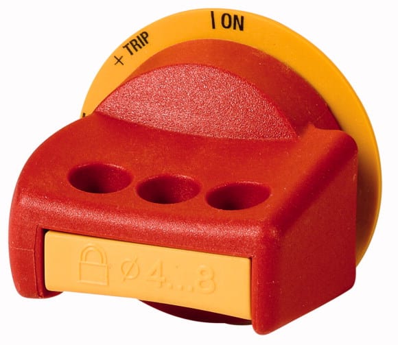 Eaton Industries France SAS - Poignée rotative, poignée rouge-jaune, candessable pour NZM1