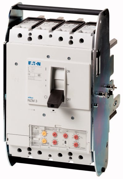Eaton Industries France SAS - Disjoncteur NZM3, 70kA, 4P, 630A, déf. de terre, déconnectable, IEC