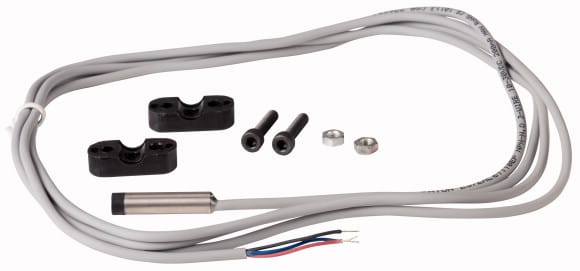 Eaton Industries France SAS - Détecteur de proximité, inductif, 1 s, Sn=1mm, 3L, 10-30VDC, NPN, M6, câble 2m