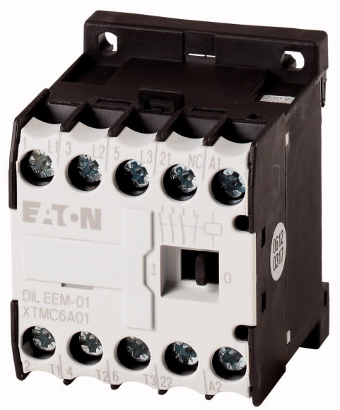 Eaton Industries France SAS - Contacteur de puissance, 3p+1O, 3kW/400V/AC3