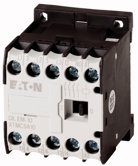 Eaton Industries France SAS - Contacteur de puissance, 3p+1F, 4kW/400V/AC3