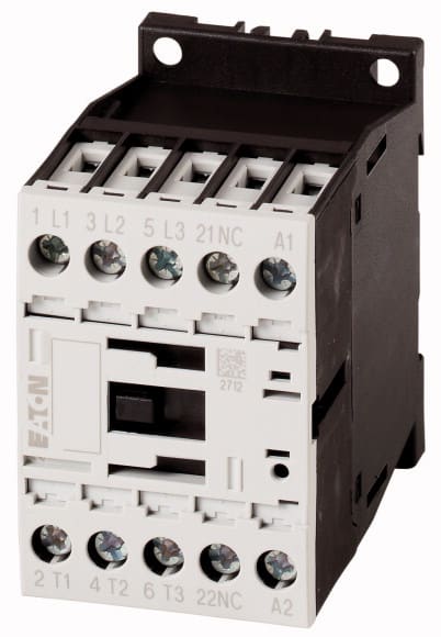 Eaton Industries France SAS - Contacteur de puissance, 3p+1O, 7.5kW/400V/AC3