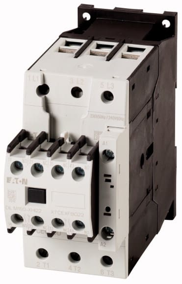 Eaton Industries France SAS - Contacteur de puissance, 3p+2F+2O, 30kW/400V/AC3