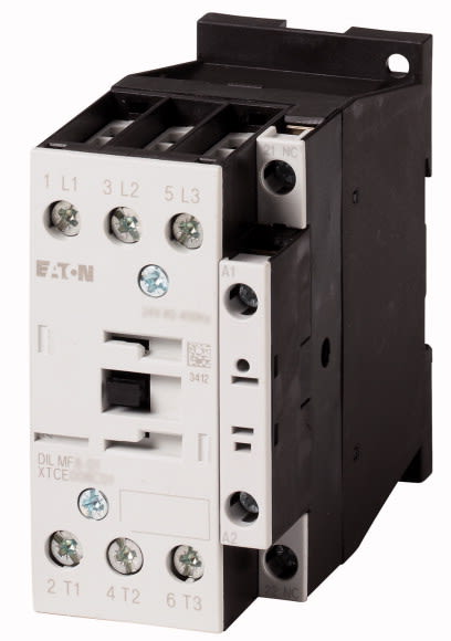 Eaton Industries France SAS - Contacteur de puissance, 3p+1O, 5HP/600VAC, SEMI F47