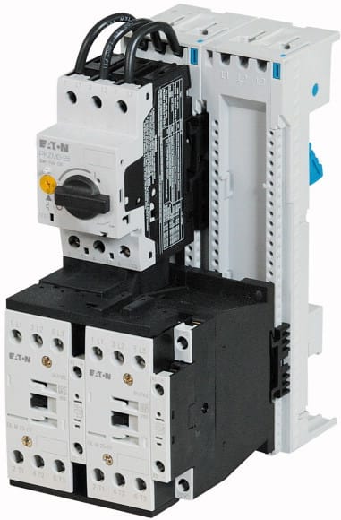 Eaton Industries France SAS - Démarreur-inverseur, 3p, 7.5kW/400V/AC3, 50kA, +adaptateur pour jeux de barres