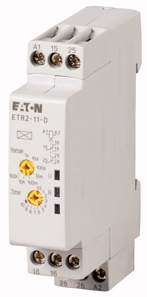 Eaton Industries France SAS - Relais temporisé, 2W, 0,05s-100h, retard à l'appel, 24-240VAC 24-48VDC