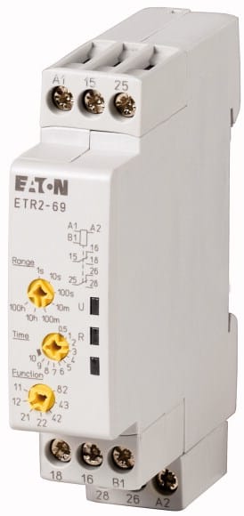 Eaton Industries France SAS - Relais temporisé, 1W, 0,05s-100h, multifonctions, 24-240VAC 24-48VDC