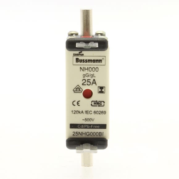 Eaton Industries France SAS - NH FUSE 25A 500V GL/GG SIZE 000
