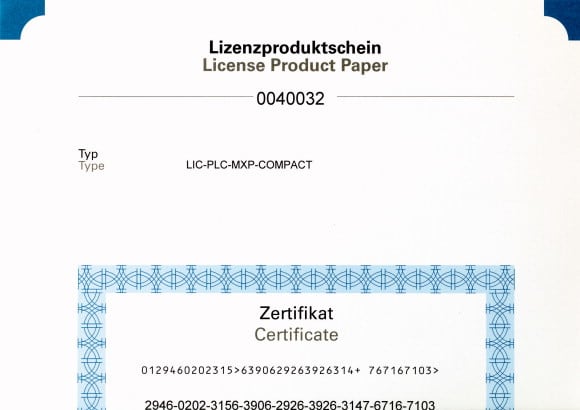 Eaton Industries France SAS - Coupon de licence PLC COMPACT pour XV-1?-B? et XV-1?-D?