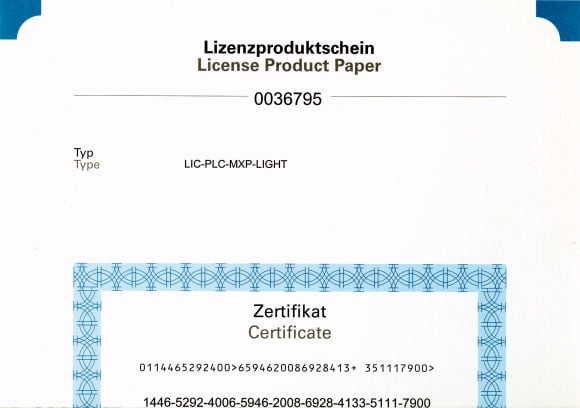 Eaton Industries France SAS - Coupon de licence pour équipement additionnel API
