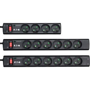 Eaton Industries France SAS - Multiprises parafoudre,10A, Eaton Protection Strip, 6 prises FR +RJ11 tel