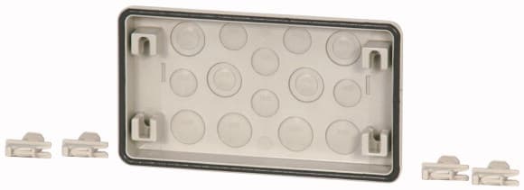 Eaton Industries France SAS - Flasque, entrée défonçable, 6x M20, 4x M25, 4x M25/16, HxLxP=116x250x23mm