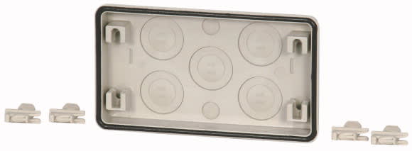 Eaton Industries France SAS - Flasque, entrée défonçable, 1x M16, 5x M40/25HxLxP=116x250x23mm