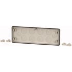 Eaton Industries France SAS - Flasque, entrée défonçable 4x M16, 2x M25/16, 8x M40/25, HxLxP=116x329x23mm