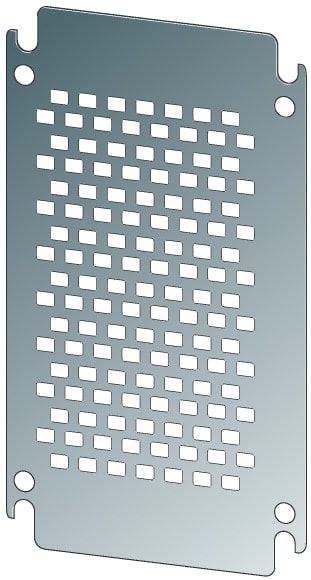 Eaton Industries France SAS - Platine de montage, perforée, galvanisé, pour HxL=250x200mm