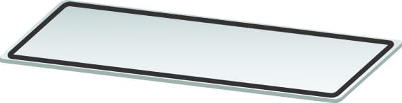 Eaton Industries France SAS - Plaque pour flasque non perforé, +joint d'étanchéité, LxP=262x172mm