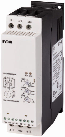Eaton Industries France SAS - Démarreurs progressifs, 3p, 16A, 200-480VAC, Us=110/230VAC