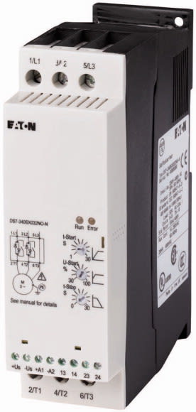 Eaton Industries France SAS - Démarreurs progressifs, 3p, 24A, 200-480VAC, Us=110/230VAC