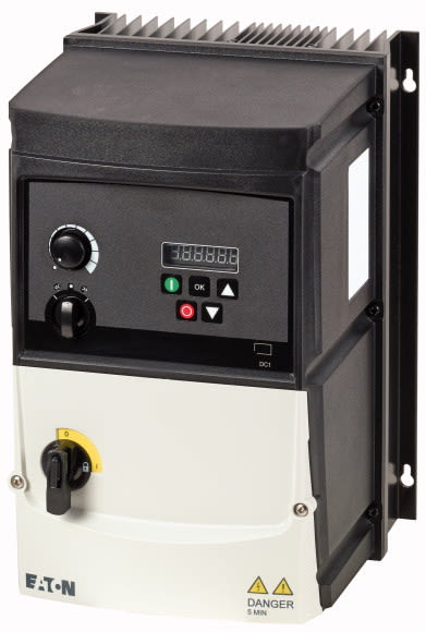 Eaton Industries France SAS - Convertisseur de fréquence, 230 V AC, tri, 24 A, 5.5 kW, IP66, cmd sur app.