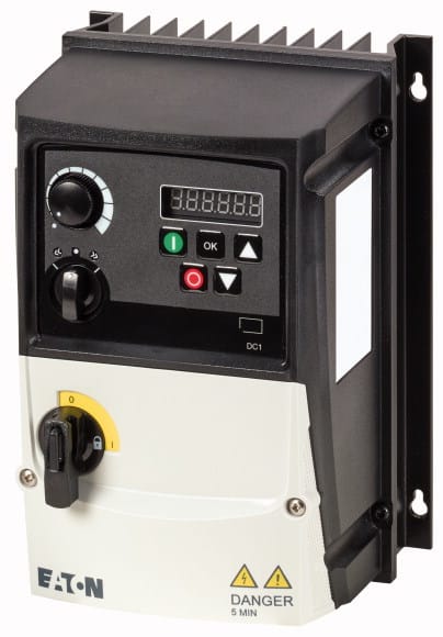 Eaton Industries France SAS - Convertisseur de fréquence, 230 V AC, mono, 4.3 A, 0.37 kW, IP66, cmd sur app.